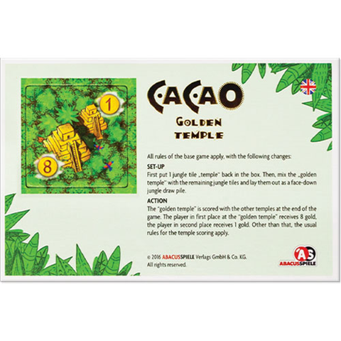 Cacao - Golden Temple Board Game